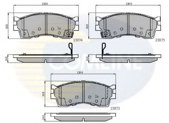 Тормозные колодки COMLINE CBP3941