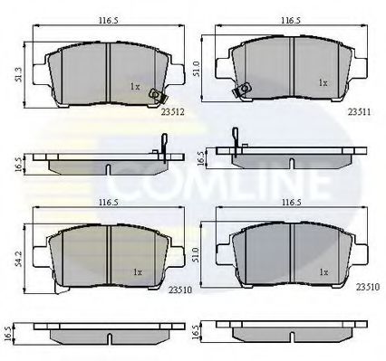Тормозные колодки COMLINE CBP31155