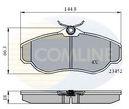 Тормозные колодки COMLINE CBP0162