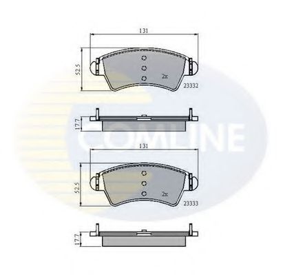 Тормозные колодки COMLINE CBP01260