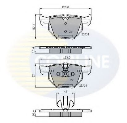 Тормозные колодки COMLINE CBP01671
