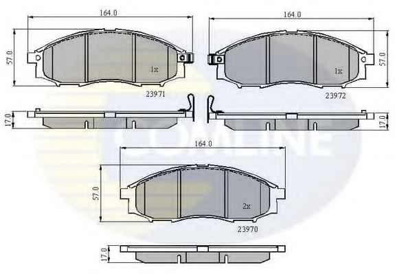Гальмівні колодки COMLINE CBP31193