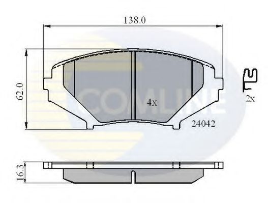 Тормозные колодки COMLINE CBP31246