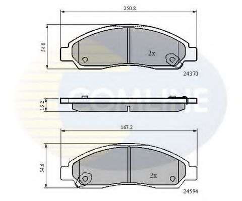 Гальмівні колодки COMLINE CBP31573