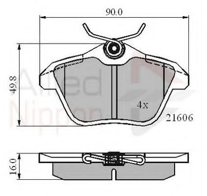 Тормозные колодки COMLINE ADB01095