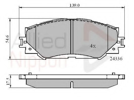 Тормозные колодки COMLINE ADB01515