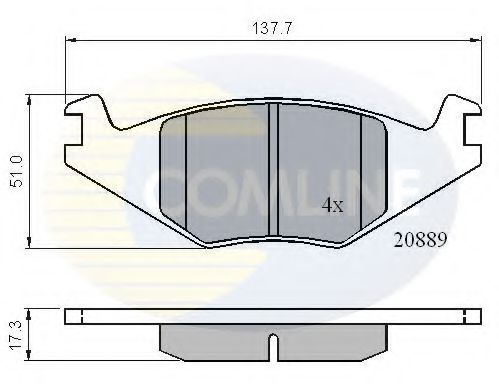 Тормозные колодки COMLINE CBP0136