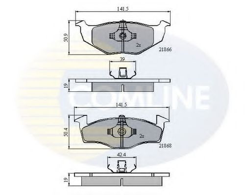 Гальмівні колодки COMLINE CBP0706
