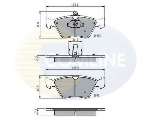 Тормозные колодки COMLINE CBP0738
