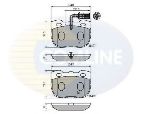 Тормозные колодки COMLINE CBP1401