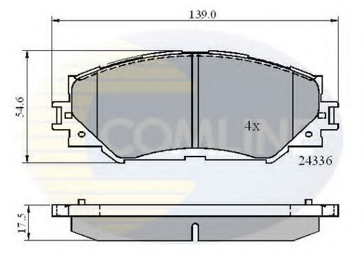 Тормозные колодки COMLINE CBP01515
