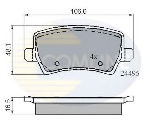 Тормозные колодки COMLINE CBP01613