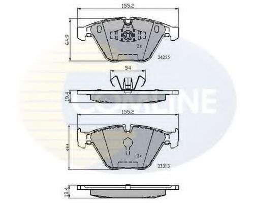 Тормозные колодки COMLINE CBP01700