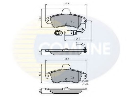 Тормозные колодки COMLINE CBP2470