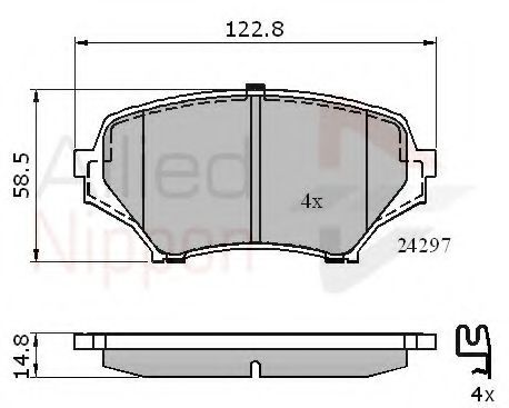 Тормозные колодки COMLINE ADB31631
