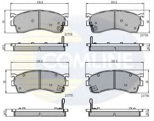 Тормозные колодки COMLINE CBP3326