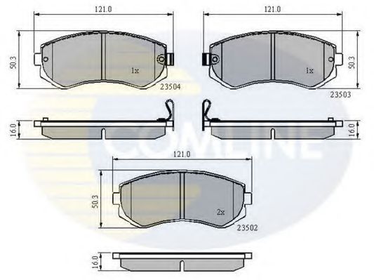 Тормозные колодки COMLINE CBP3484