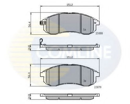 Тормозные колодки COMLINE CBP31749