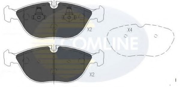 Тормозные колодки COMLINE CBP01003
