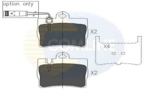 Тормозные колодки COMLINE CBP01143