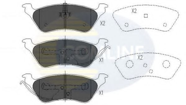 Тормозные колодки COMLINE CBP01164