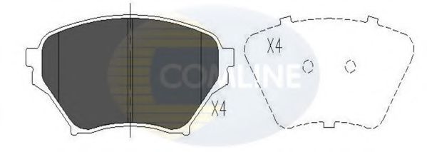 Тормозные колодки COMLINE CBP01206