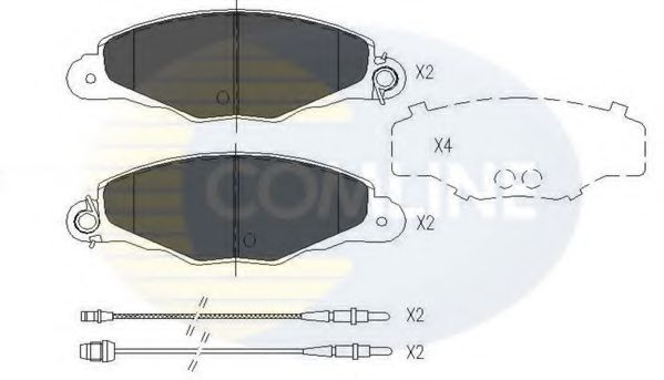 Тормозные колодки COMLINE CBP01526