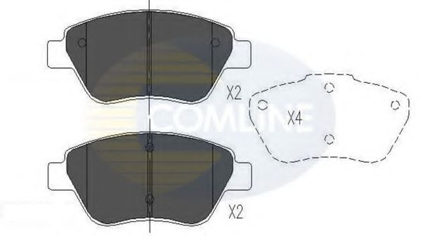 Тормозные колодки COMLINE CBP01535