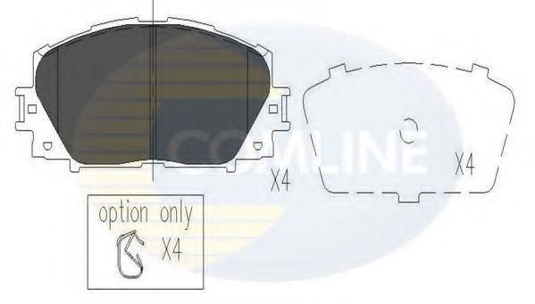 Тормозные колодки COMLINE CBP06014