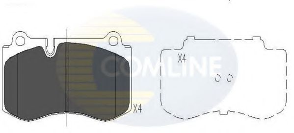 Тормозные колодки COMLINE CBP06020