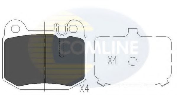 Гальмівні колодки COMLINE CBP06025