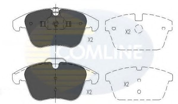 Тормозные колодки COMLINE CBP06036