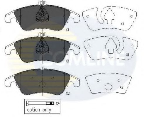 Тормозные колодки COMLINE CBP06037