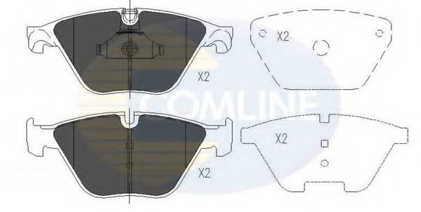 Тормозные колодки COMLINE CBP06075