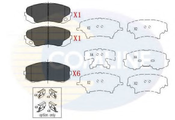 Тормозные колодки COMLINE CBP06079