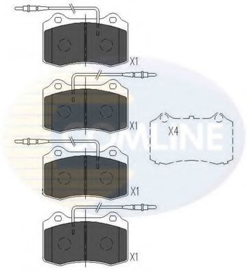 Тормозные колодки COMLINE CBP11227
