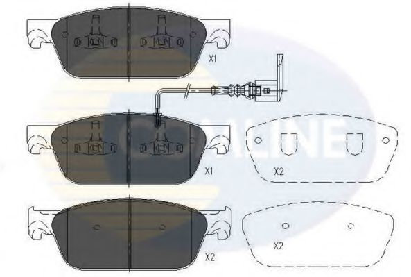 Тормозные колодки COMLINE CBP16002