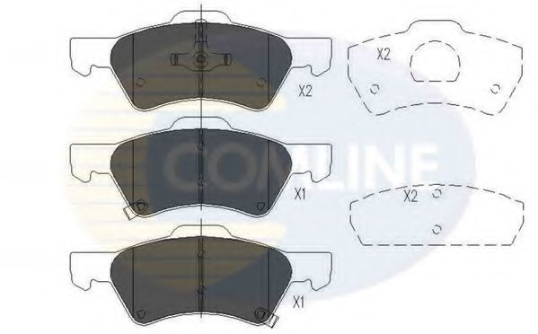 Гальмівні колодки COMLINE CBP31163