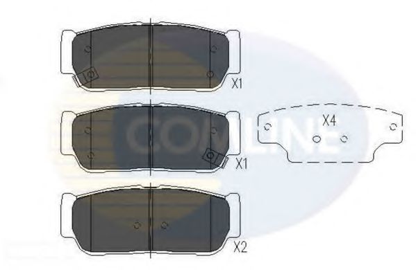 Тормозные колодки COMLINE CBP31218