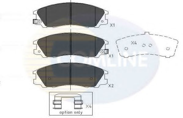 Тормозные колодки COMLINE CBP31291