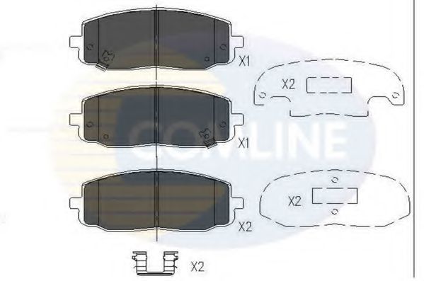 Тормозные колодки COMLINE CBP36008