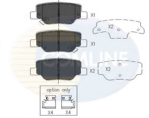 Тормозные колодки COMLINE CBP36010