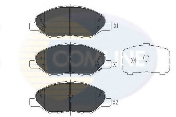 Тормозные колодки COMLINE CBP36044