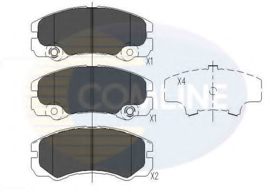 Тормозные колодки COMLINE CBP41241