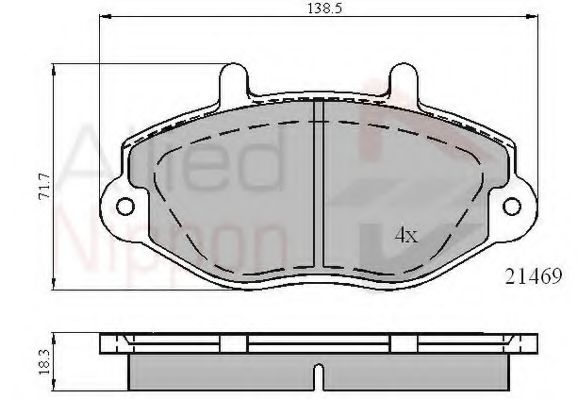Тормозные колодки COMLINE ADB0924
