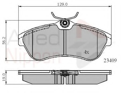 Тормозные колодки COMLINE ADB01146