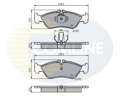 Тормозные колодки COMLINE CBP0478