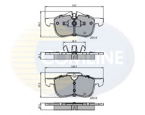 Тормозные колодки COMLINE CBP0898