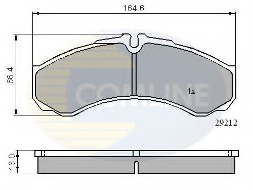 Тормозные колодки COMLINE CBP0909