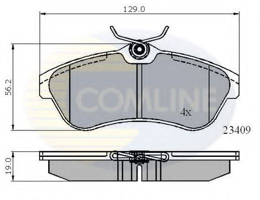 Тормозные колодки COMLINE CBP01146